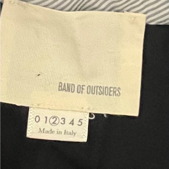 Band of Outsiders Black Straight Leg Trousers with small pant leg slit Size 2 - Picture 3 of 7